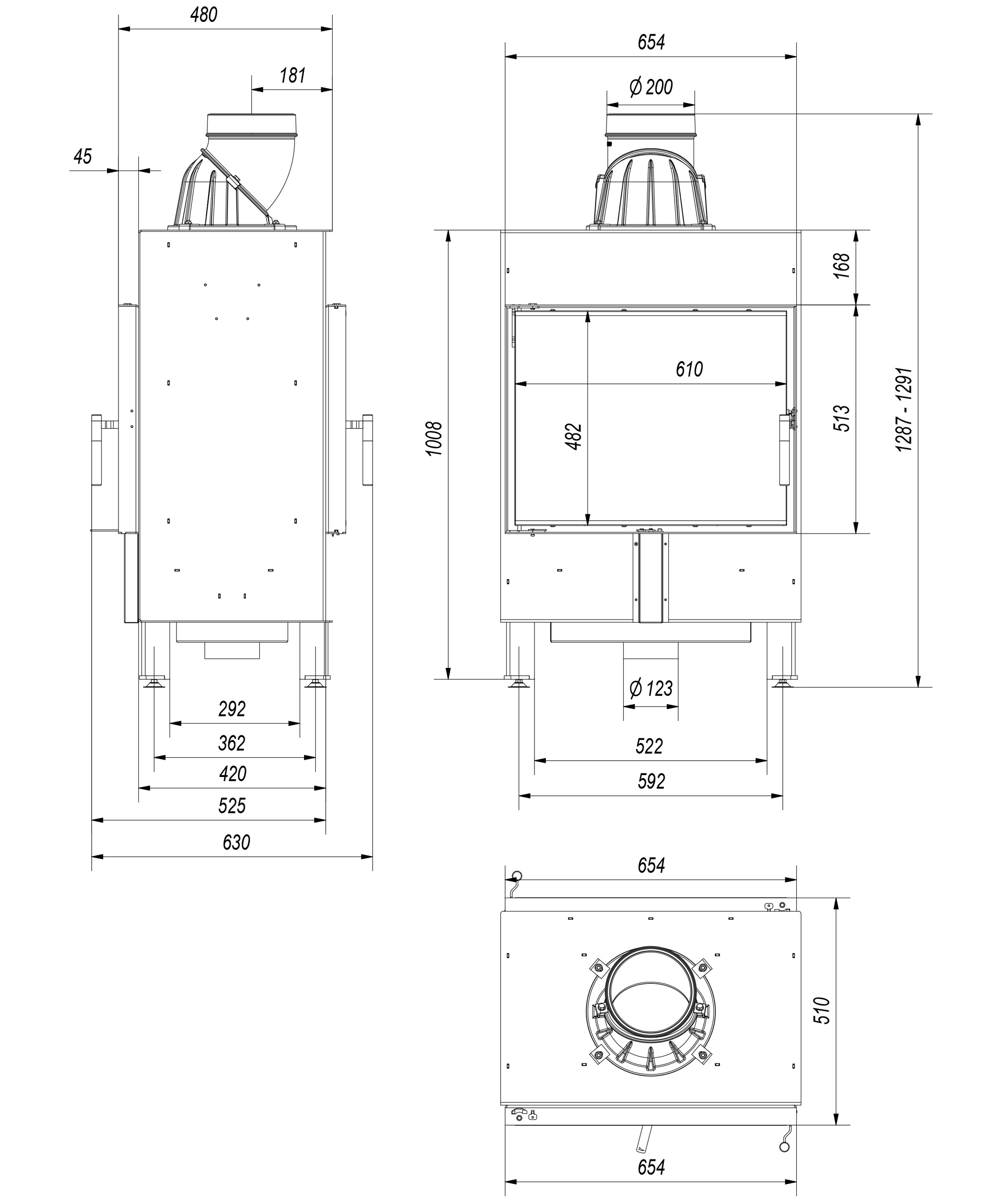 Rysunek techniczny LUCY 12 tunel rysunek techniczny
